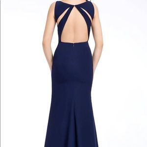 Hayley Paige Occasions Bridesmaid Dress | Steel Blue | Stye 5651 | Size 8